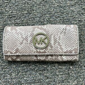 Michael Kors Tan Snakeskin Wallet